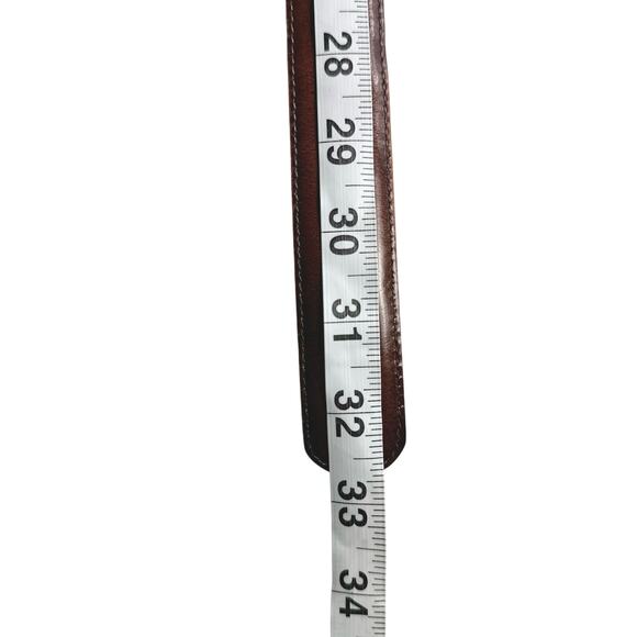 Lejon | Women | Chestnut Handcrafted Patent Leather Skinny Belt | Size Small main image 6